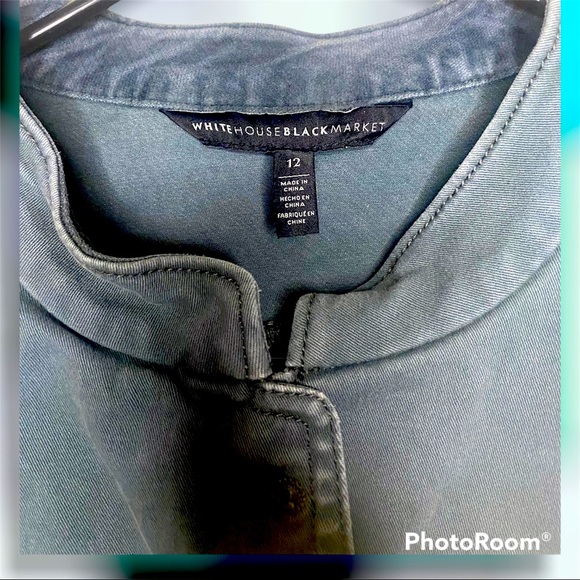 WHBM Structured Army-Inspired Jacket Olive green Size 12 - Picture 4 of 5